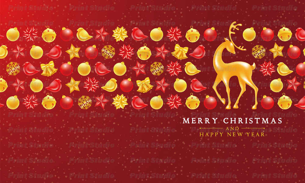 [Adobe Stock] クリスマスカード 2【AA025】