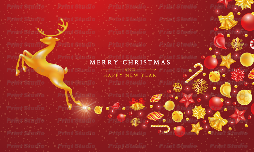 [Adobe Stock] クリスマスカード 3【AA028】